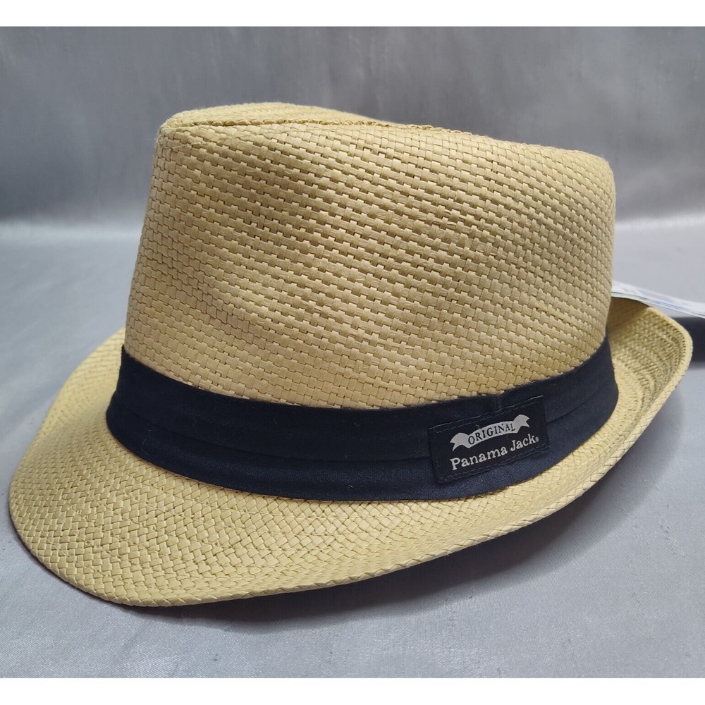 PANAMA JACK Men S/M‎ Natural Fedora Hat NEW